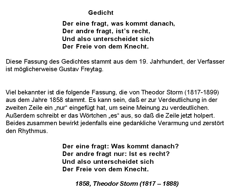 Th. Storm Zitat